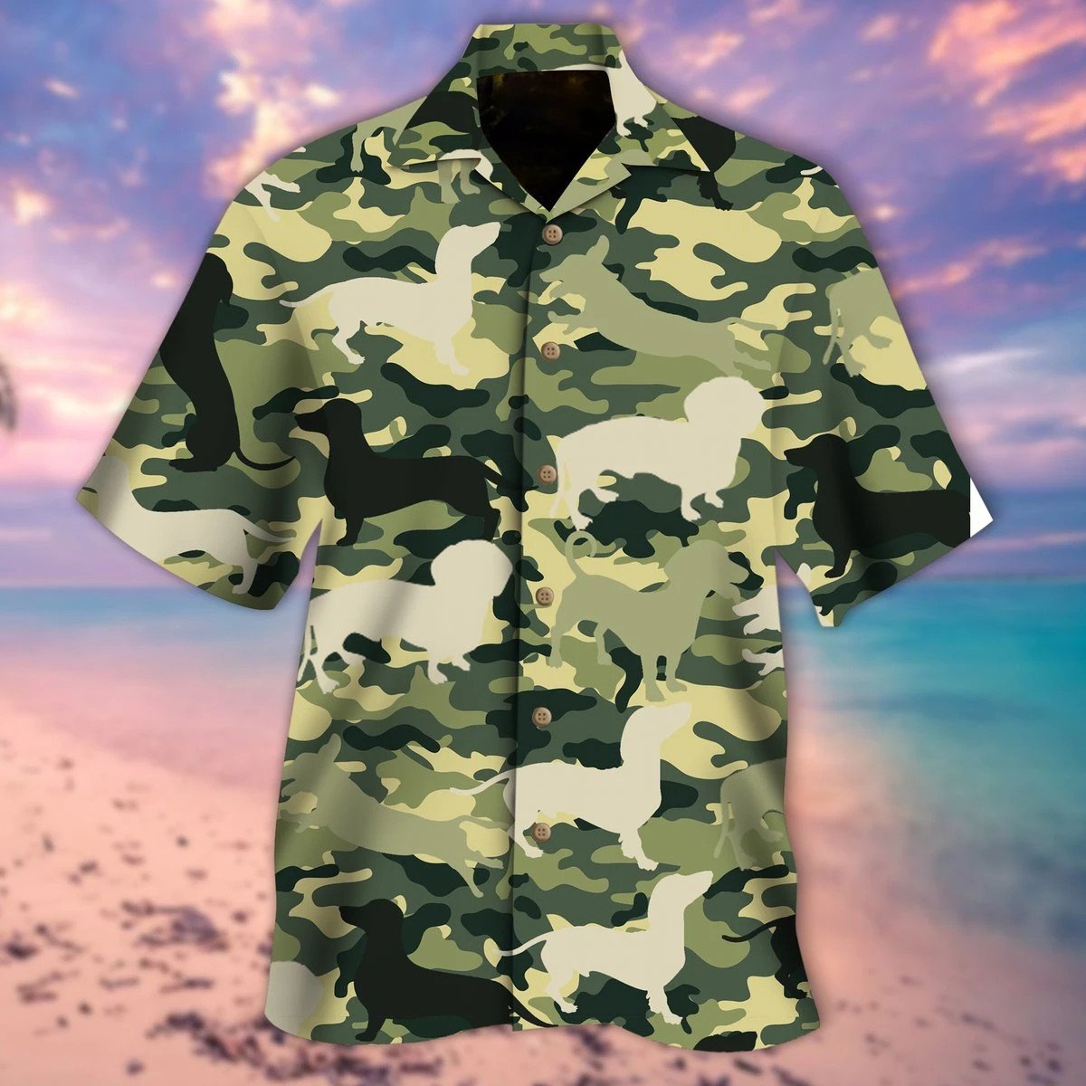 Dachshund camo t shirt hotsell