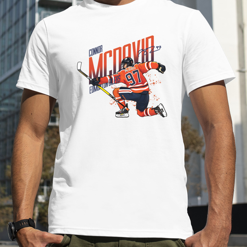 Orange Design Ice Hockey Connor Mcdavid shirt