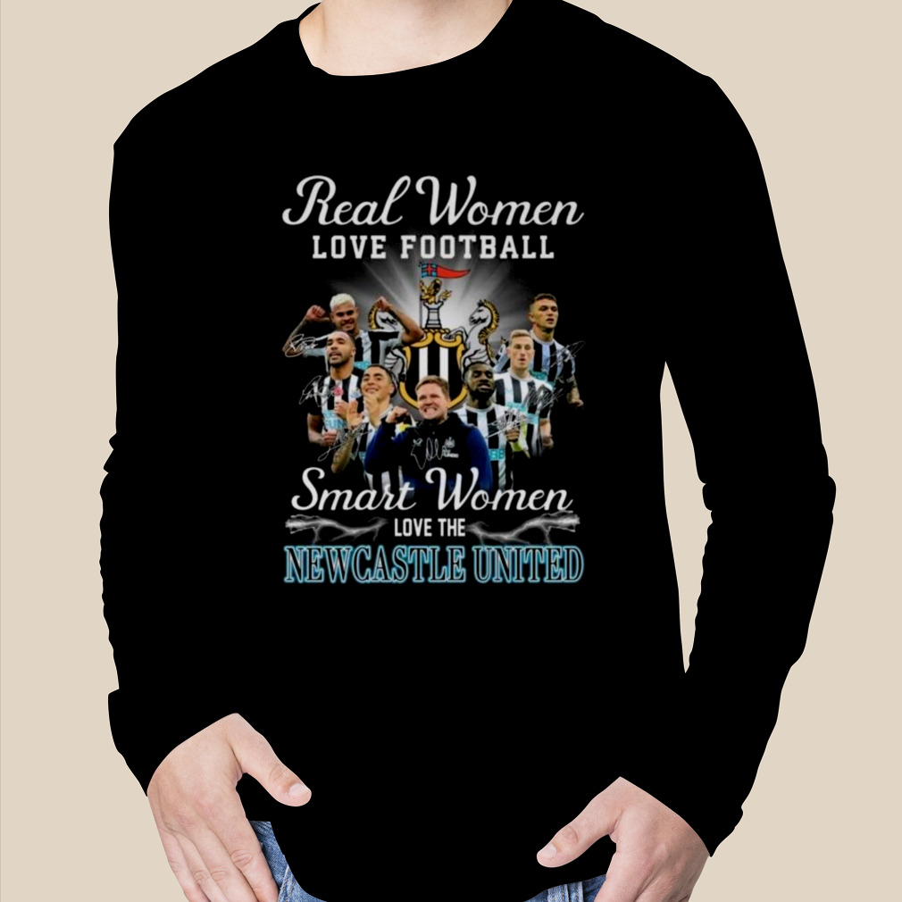 Real women love football smart women love Newcastle FC shirt