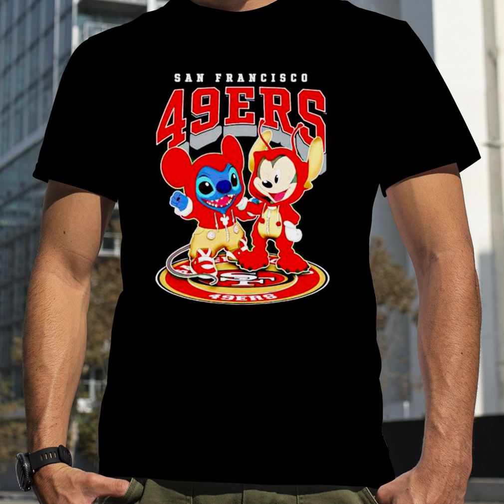 San Francisco 49ers Mickey And Friends Christmas Sweater 3D All