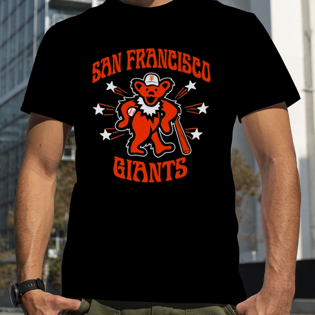 New t shirt black tops for men New Grateful Dead SF Giants Men's T