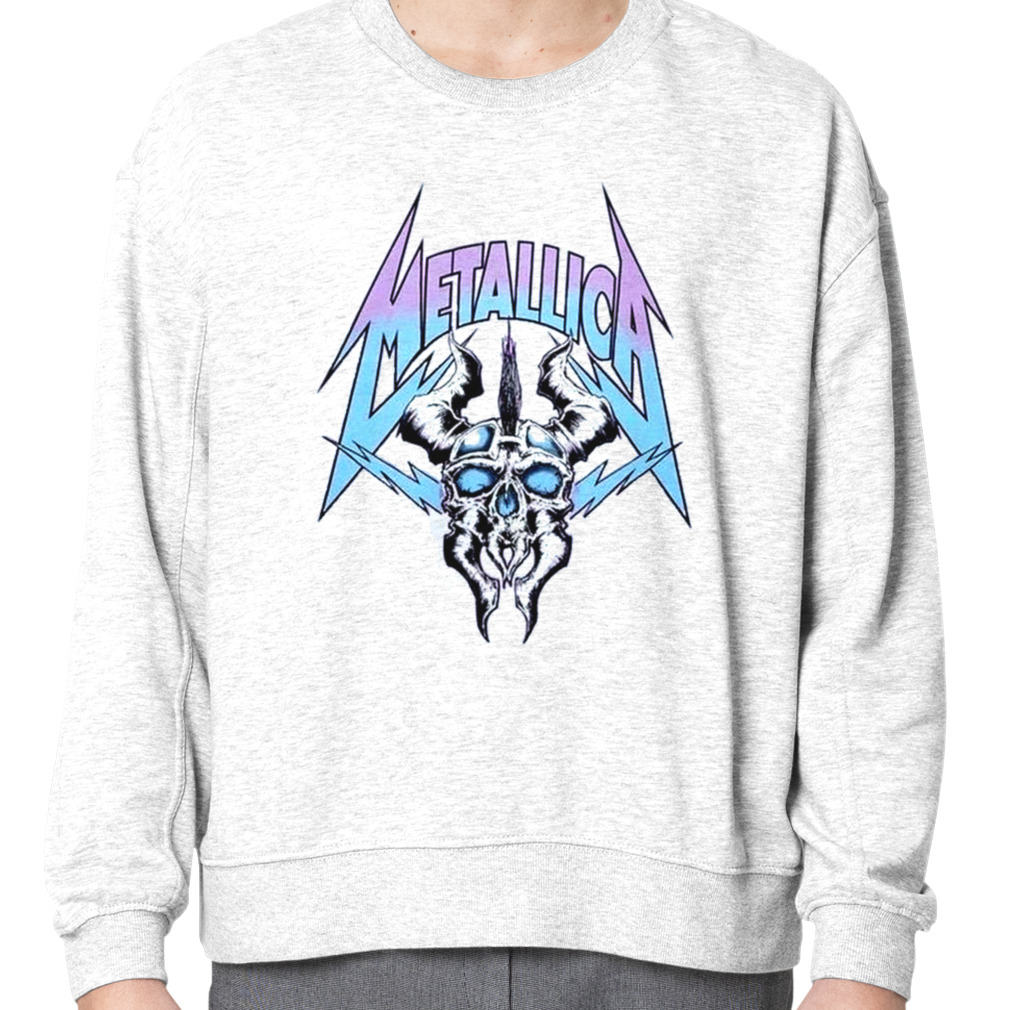 Metallica Pastel Ombre Horned Skull T Shirt in 2023