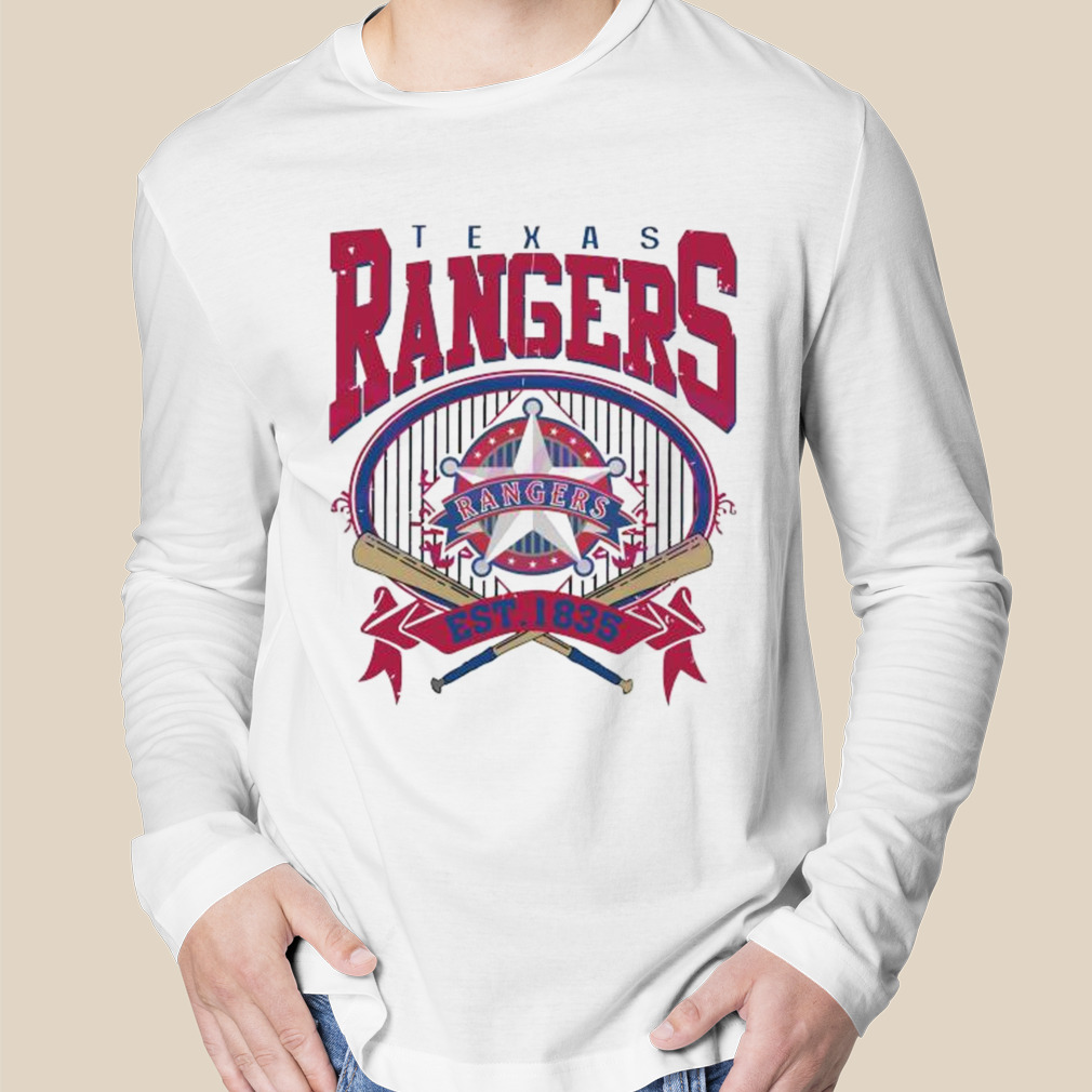 Texas Rangers 1990s MLB Baseball Sports Vintage Crewneck Tee 