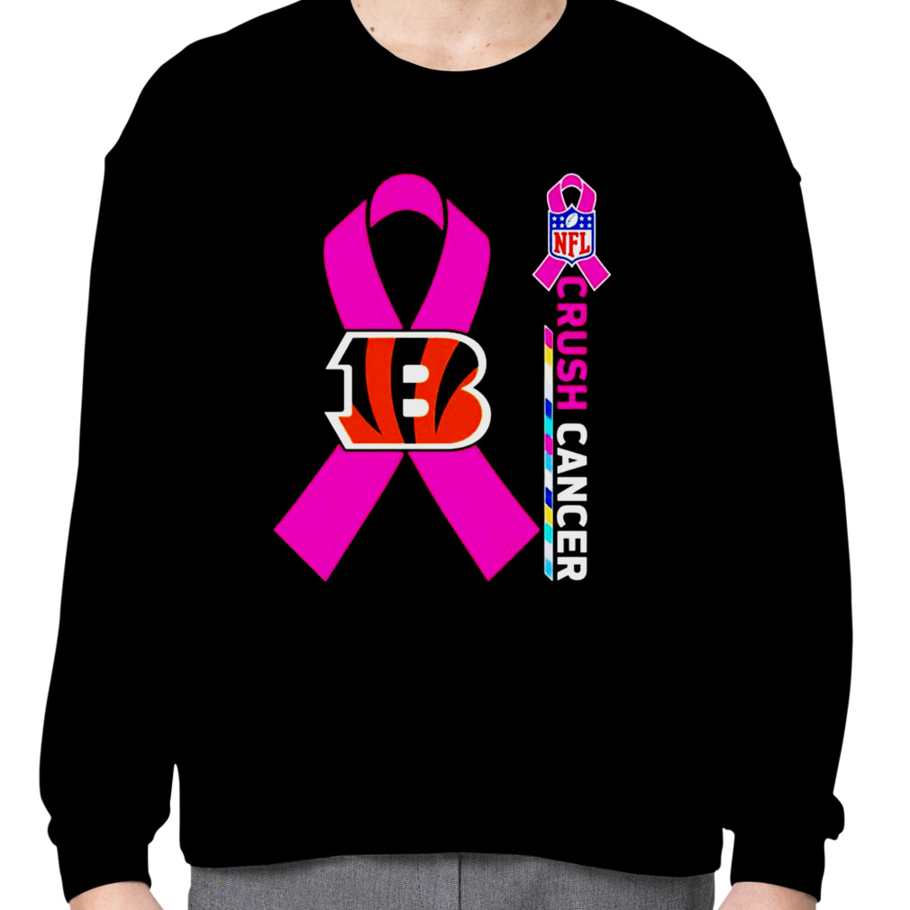 Crush Cancer Cincinnati Bengals NFL Shirt Cancer Support Women Men Shirt -  Best Seller Shirts Design In Usa