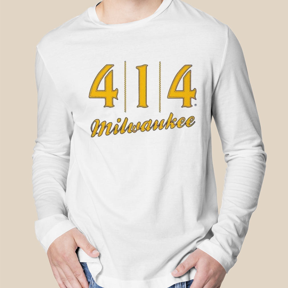 414 Milwaukee Baseball Stitch Graphic Shirt