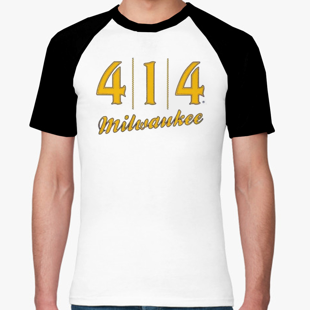 Official 414 Milwaukee Baseball Stitch Graphic T Shirt - Limotees