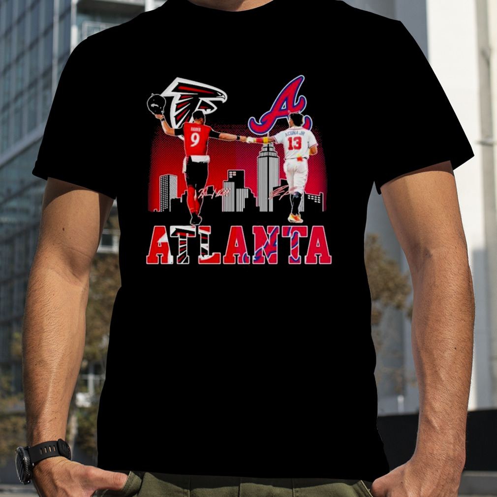 atlanta Falcons Ridder And Braves Acuna Jr City Champions T Shirt