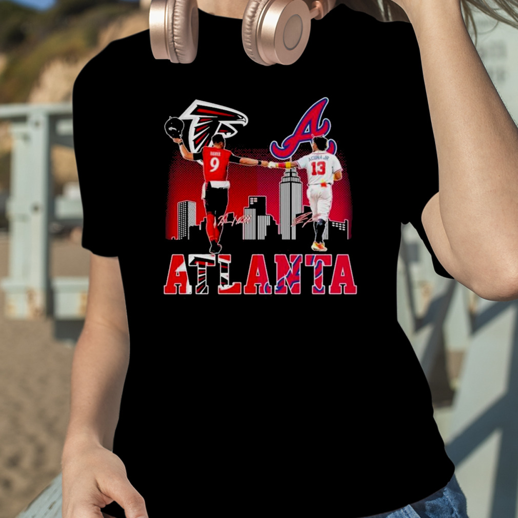 Atlanta Falcons Ridder And Braves Acuna Jr City Champions T Shirt - Growkoc