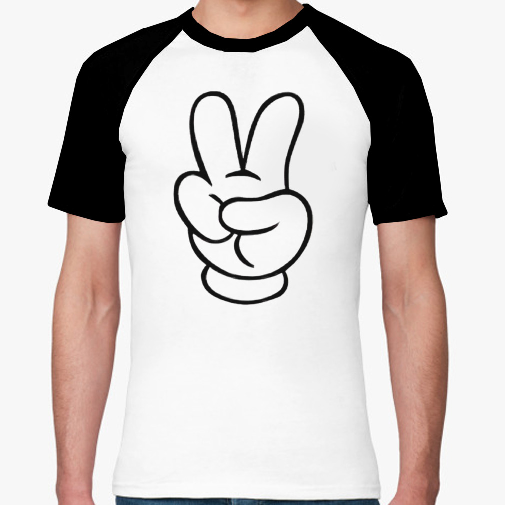 Chicago Bears NFL Football Mickey Peace Sign Sports T Shirt - Banantees