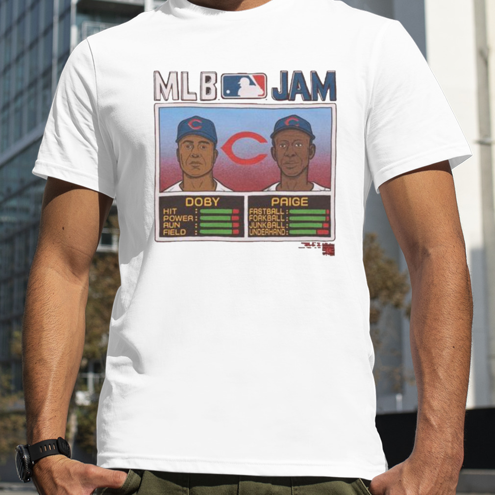 Original Mlb Jam Cleveland Larry Doby And Satchel Paige T-shirt