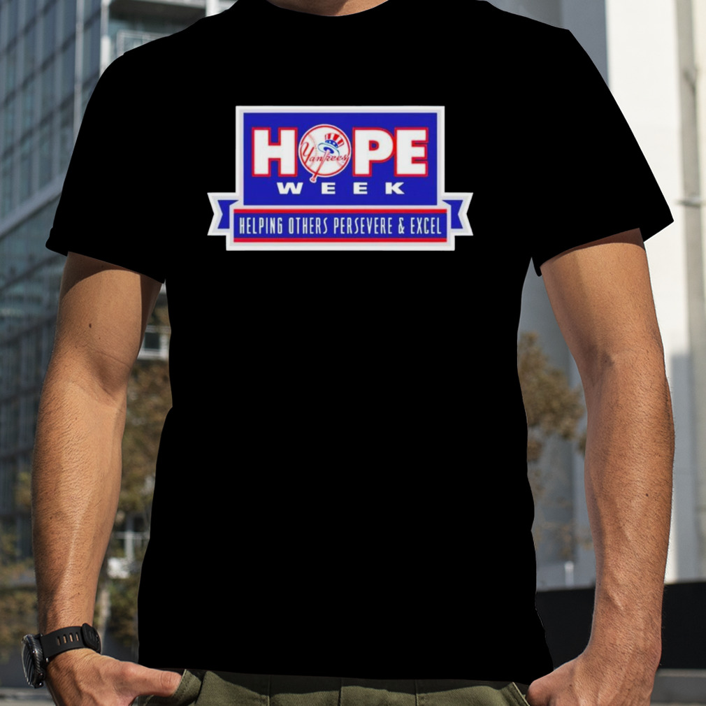 Yankees Hope Week Helping Others Persevere & Excel Long Sleeve Tee Shirt, Custom prints store