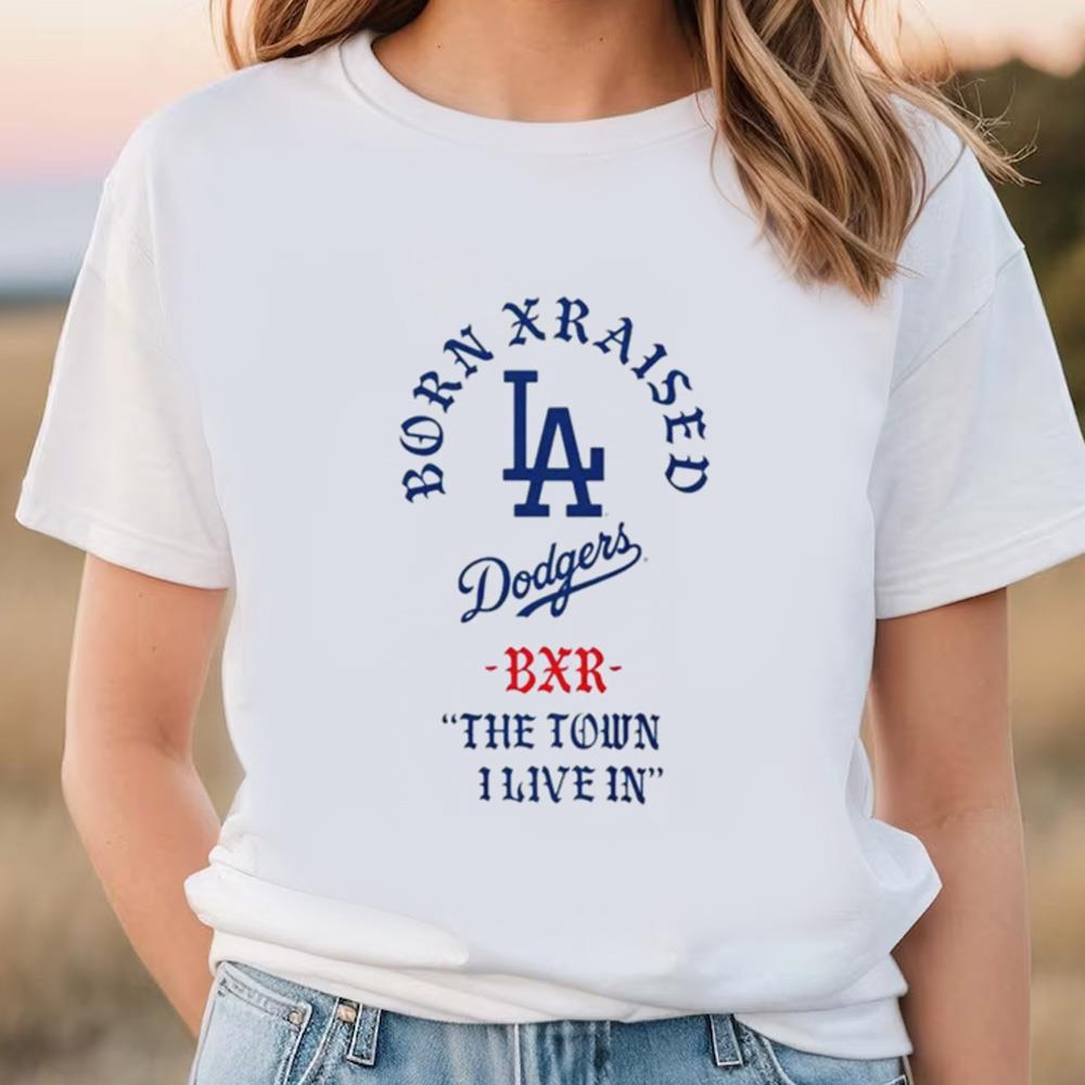 Born X Raised White Los Angeles Dodgers 2023 Shirt