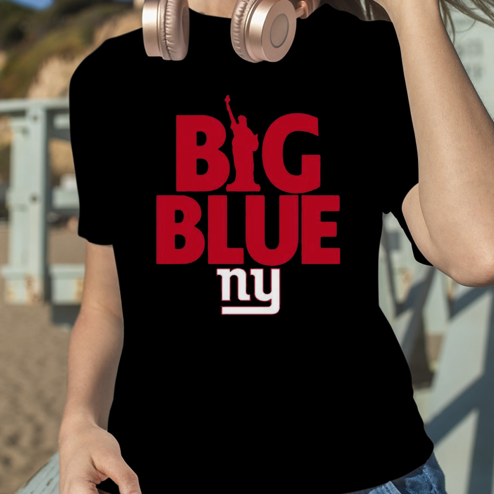 New York Giants big blue American foolball logo shirt - Limotees