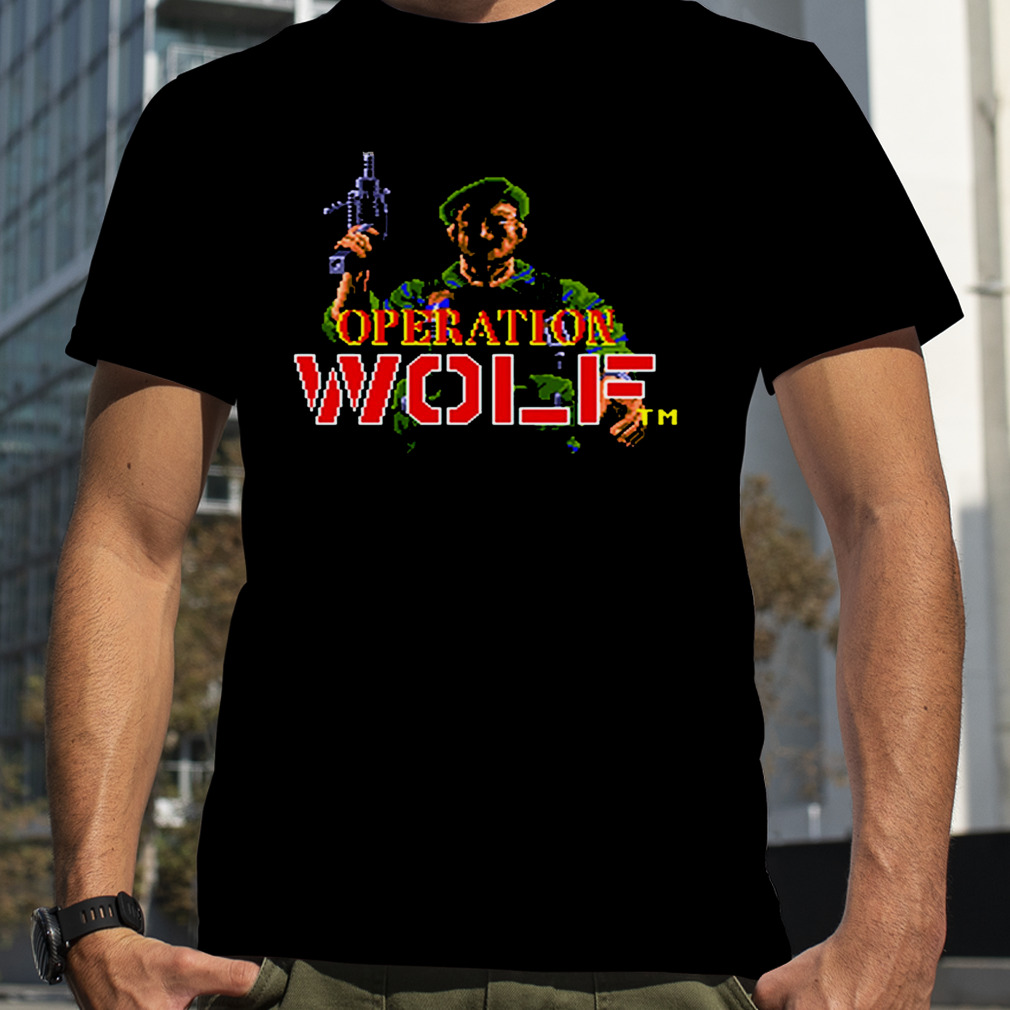 Operation Wolf Arcade Title Screen shirt