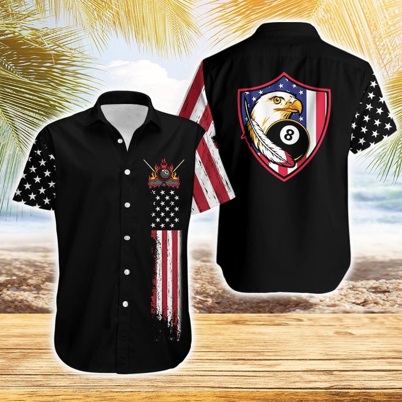 3D Eagle Billiard Polo Shirt