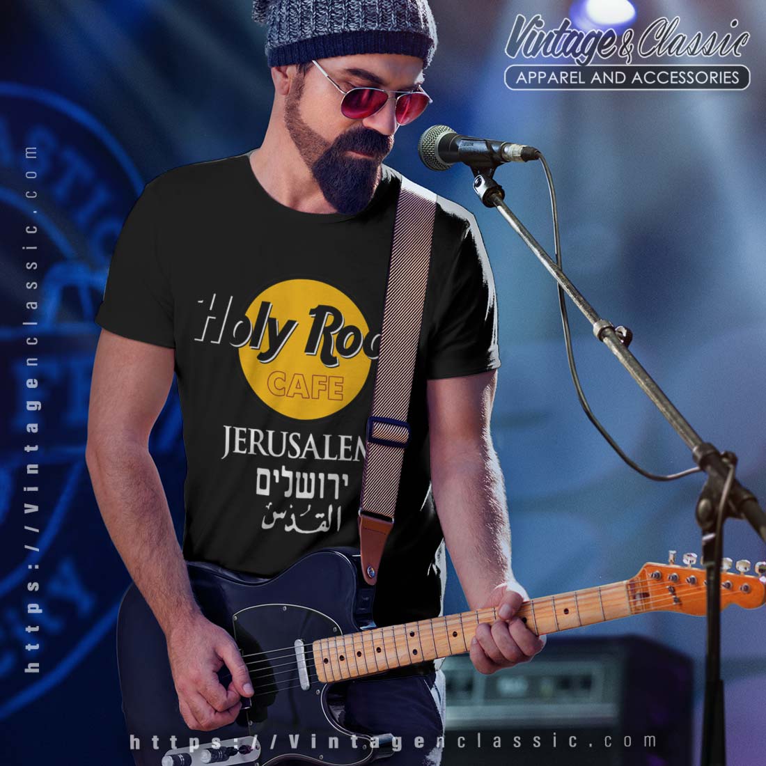 Hard Rock Cafe Jerusalem Shirt - High-Quality Printed Brand