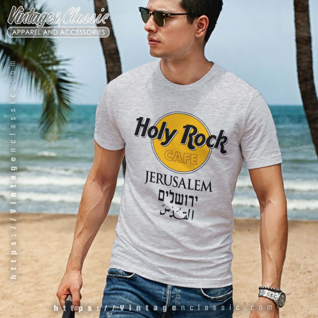 Hard Rock Cafe Jerusalem Shirt - High-Quality Printed Brand