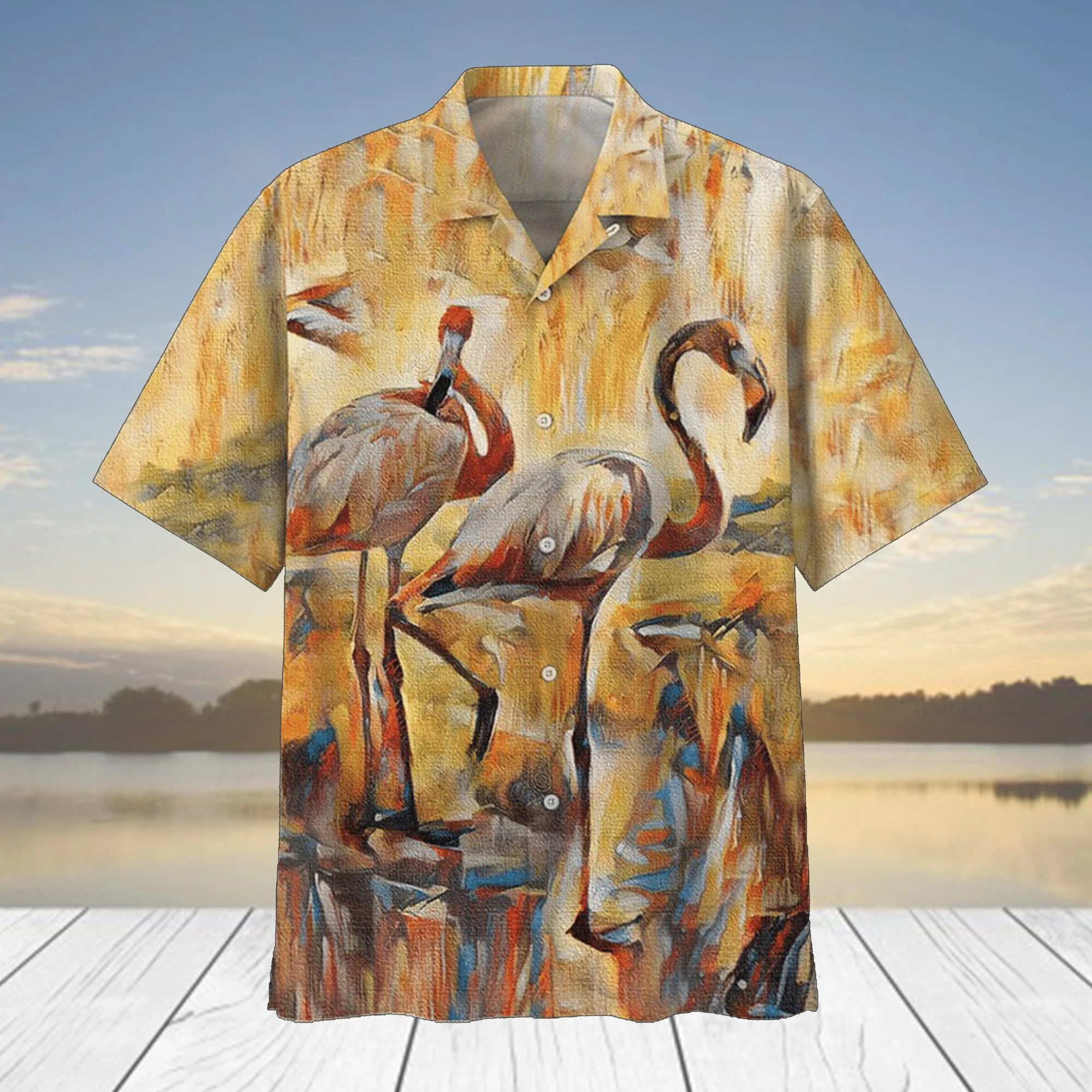 Flamingo Hawaiian Shirt  Unisex  Adult  Hw7272