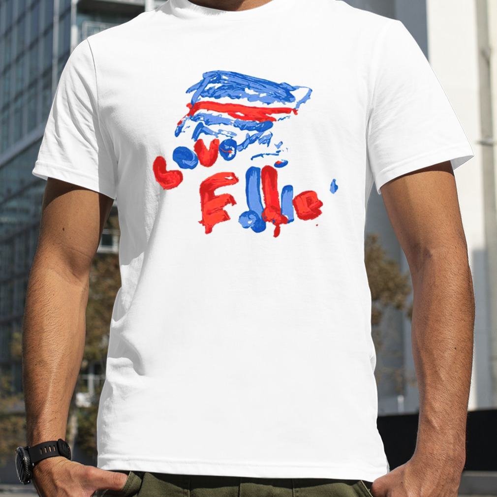 Buffalo Bills Logo With American Flag Short Sleeve Shirt