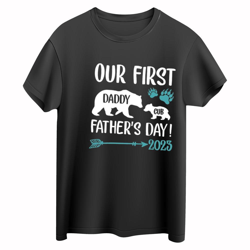 First Fathers Day, Gift For Husband, Dad And Son Matching Shirts