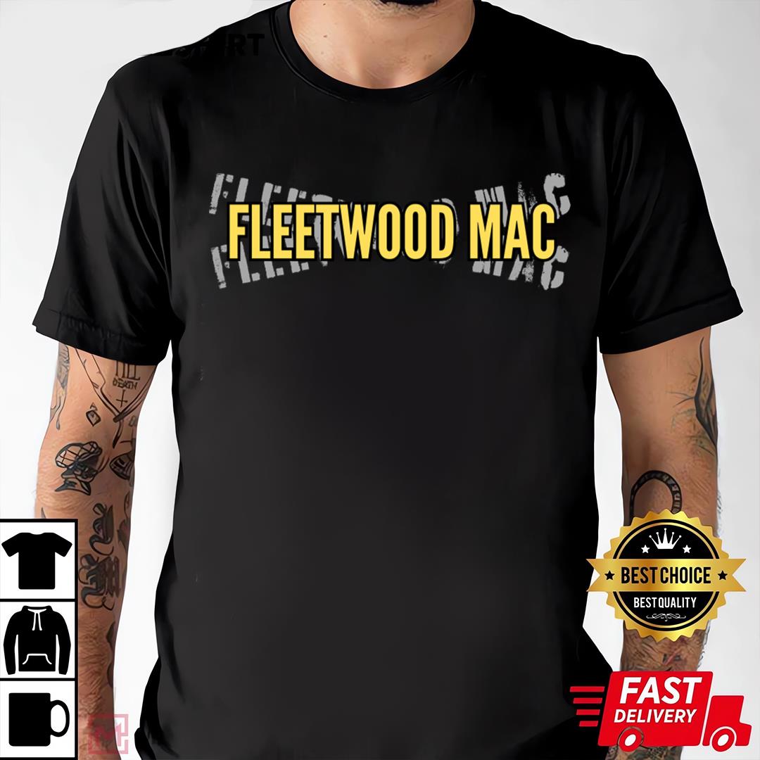 Fleetwood Mac Text Design T-shirt
