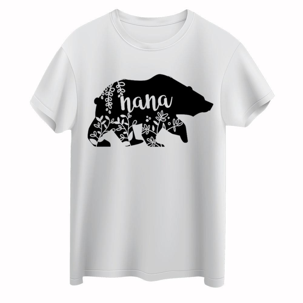 Floral Bear Shirt, Nana Bear Shirt, Nana T-shirt, Grandma Gift