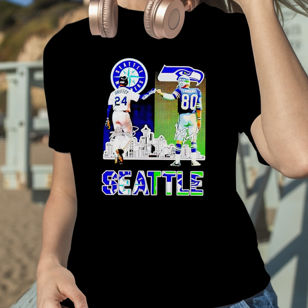 Seattle Ken Griffey Jr And Steve Largent Signature Shirt - Shibtee