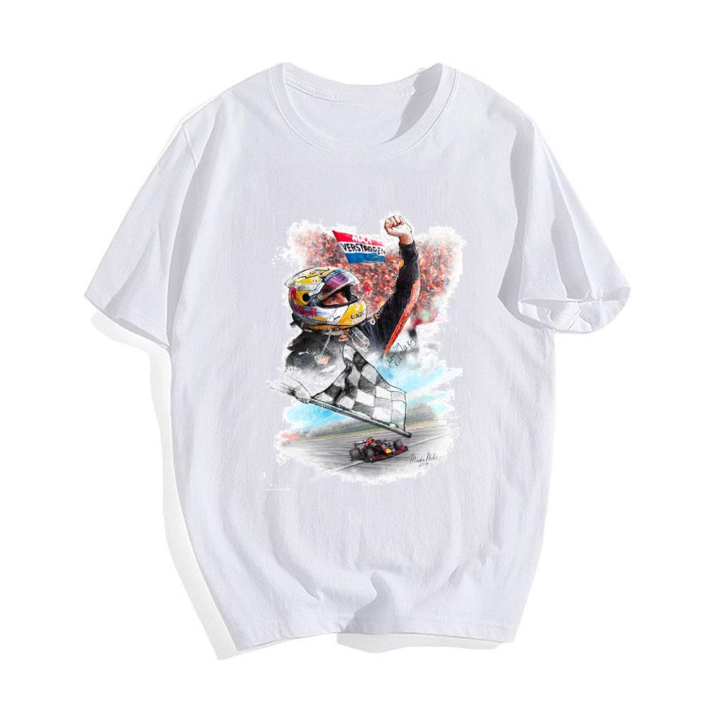 Kunstwerk Max Verstappen Grand Prix Oostenrijk F1 Racing T-shirt