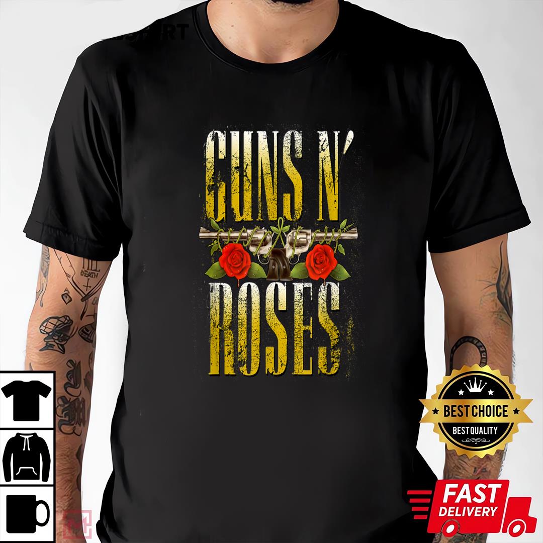Guns N' Roses Official Big Guns T-Shirt