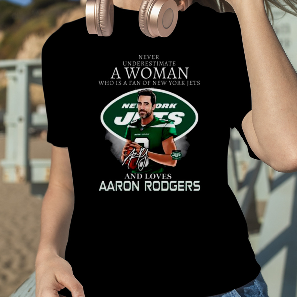 Aaron Rodgers New York Jets Homage Blitz Graphic T-shirt - Shibtee