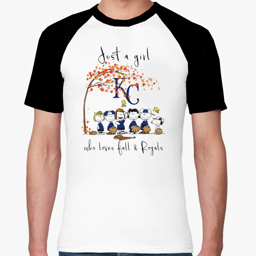 The Peanuts Just A Girl Who Loves Fall Kansas City Royals Shirt