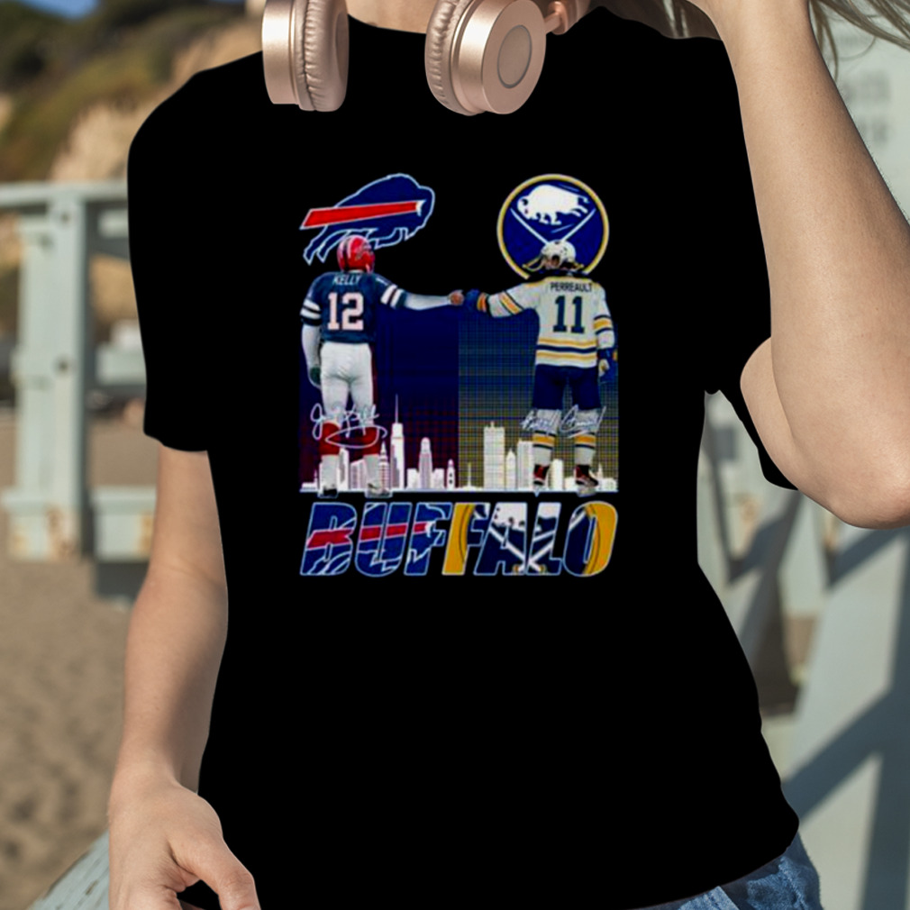 Buffalo Bills Kelly And Sabres Perreault City Champion T Shirt