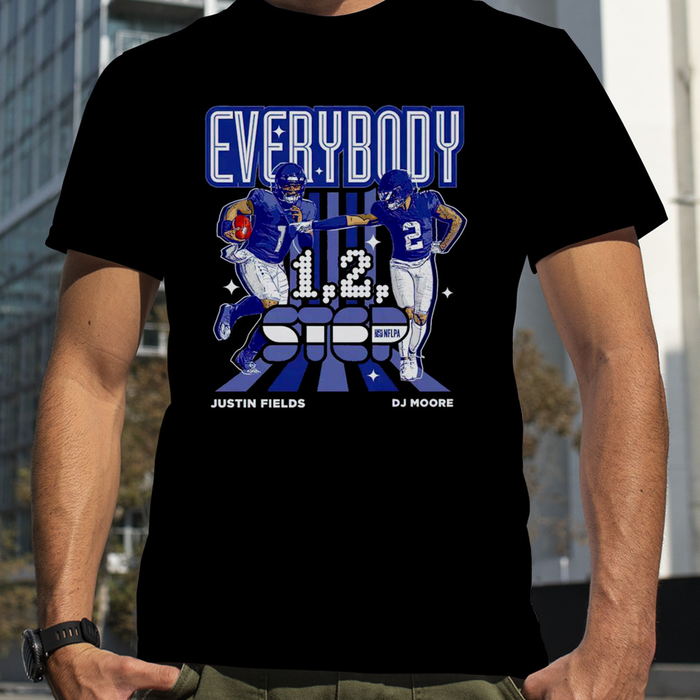 D.J. Moore And Justin Fields Everybody Chicago Bears 1 2 Step T-Shirt,  hoodie, sweater and long sleeve