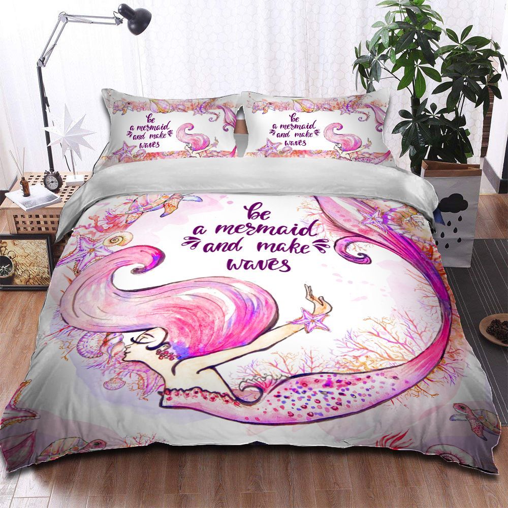 3D Be A Mermaid And Make Waves Bedding Sets
