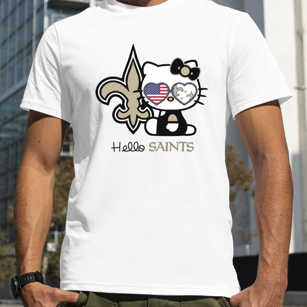 Hello Kitty New Orleans Saints shirt - Kingteeshop