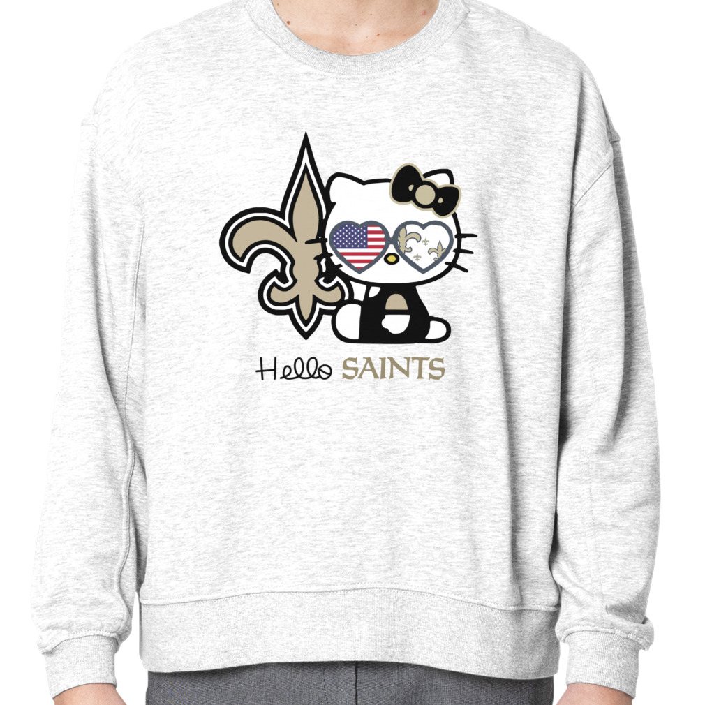 Hello Kitty New Orleans Saints shirt - Kingteeshop