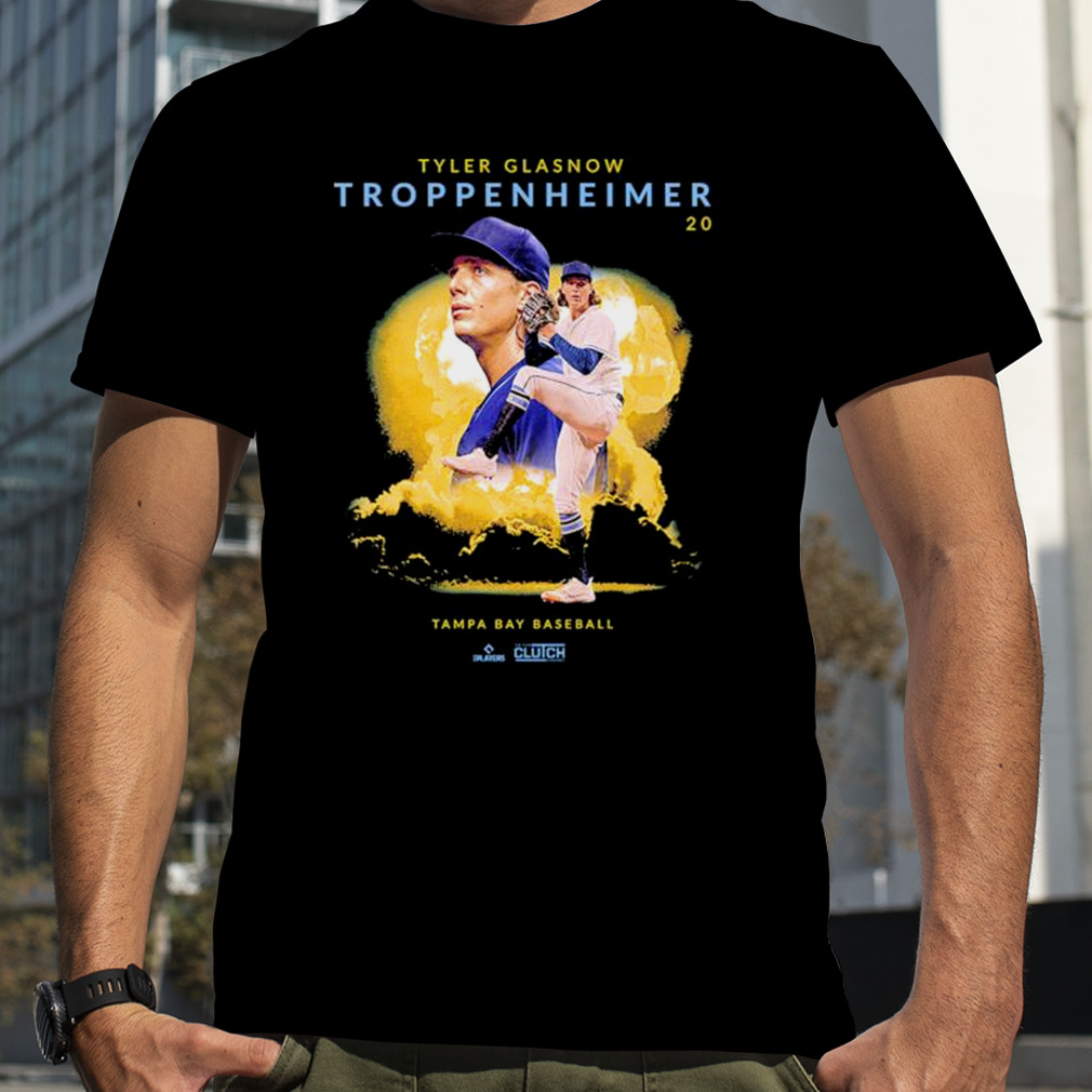 Official Tyler Glasnow Troppenheimer Tampa Bay Baseball T-shirt