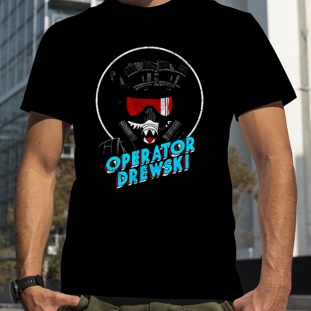 Operator Drewski Cartoon T-Shirt