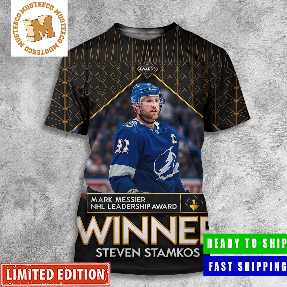 Congrats Steven Stamkos Has Been Awarded The Mark Messier NHL Leadership Award All Over Print Shirt