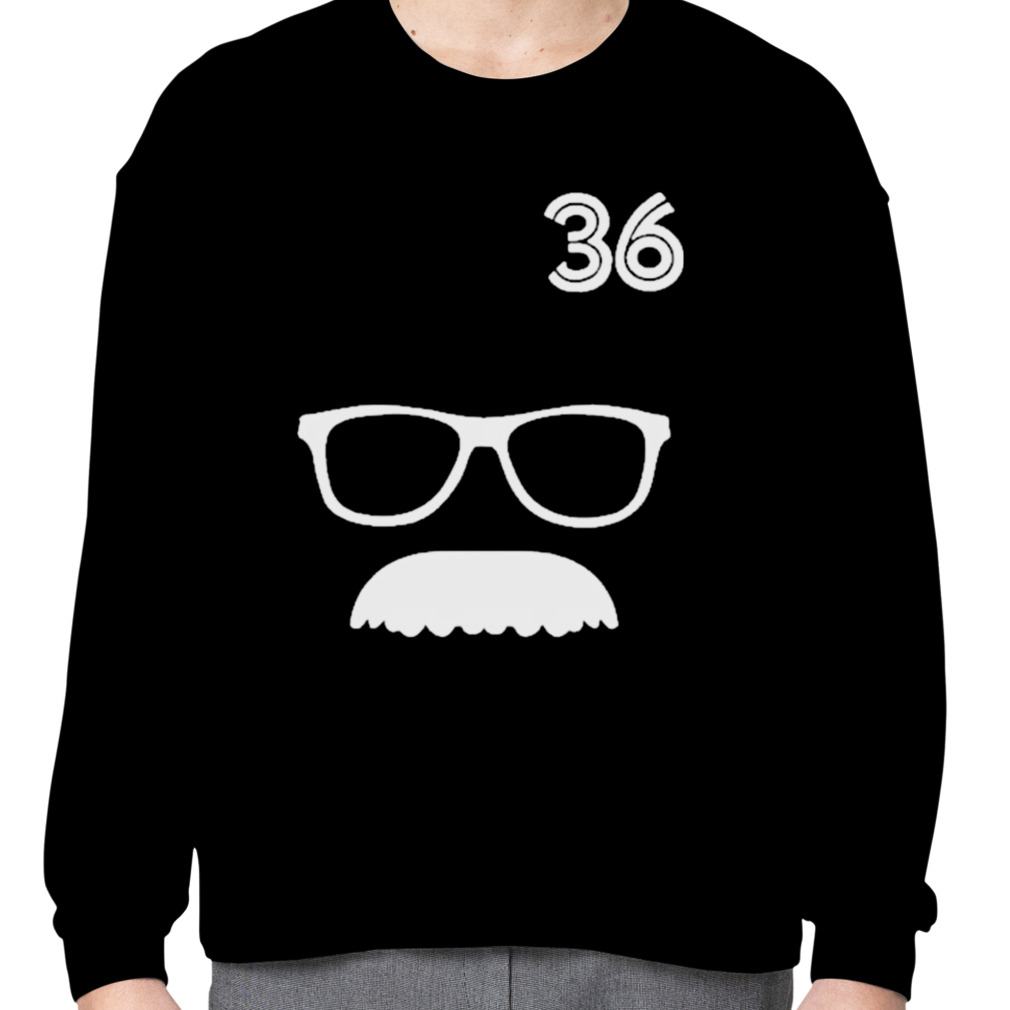 36 davis schneider glasses and moustache T-shirt, hoodie, sweater, long  sleeve and tank top