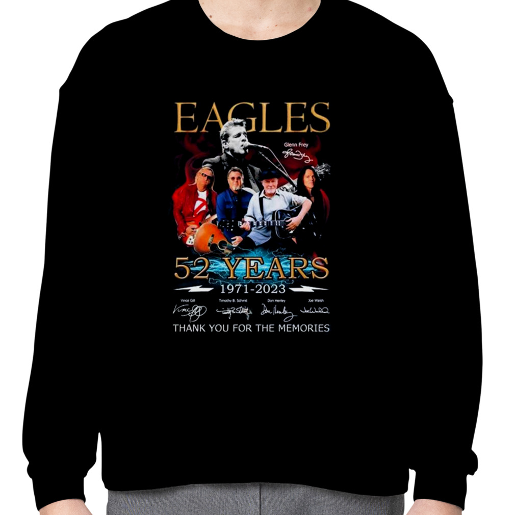 Eagles Band Rip Glenn Frey 52 Years 1971-2023 Memories Shirt