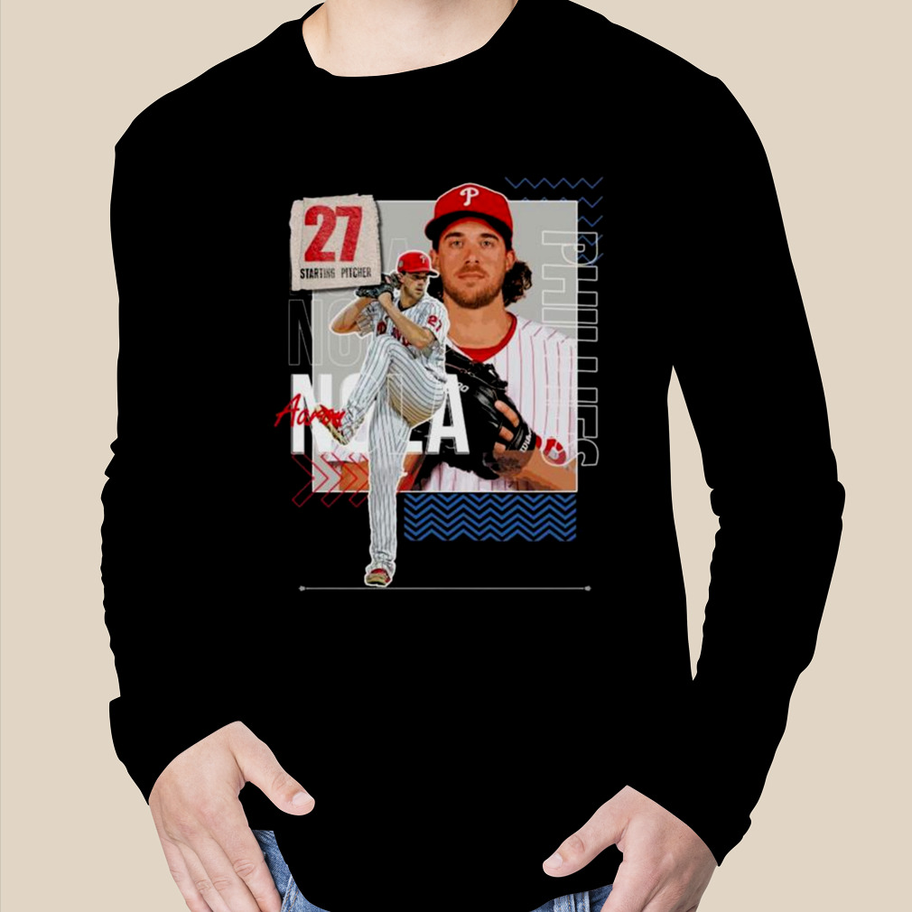 Aaron Nola Baseball Paper Phillies 27 Starting Pitcher Shirt