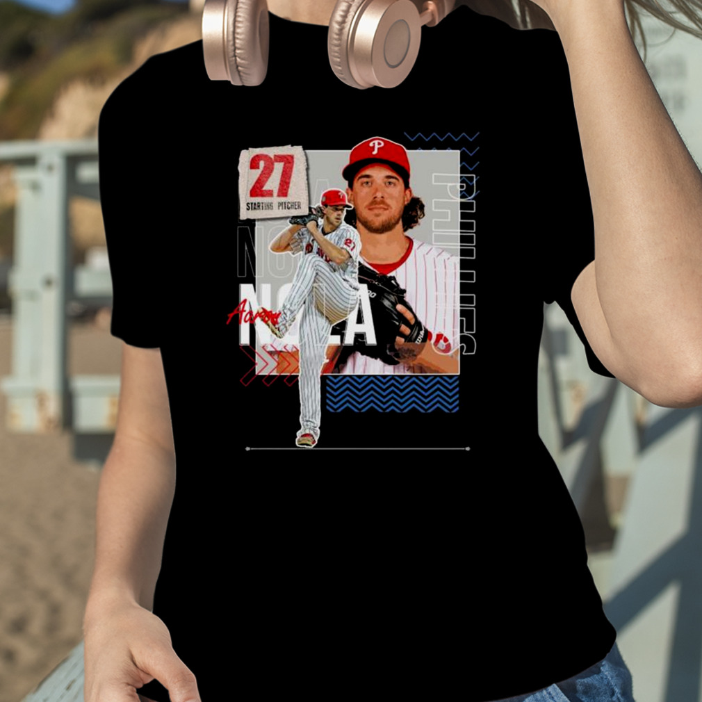 Aaron Nola Baseball Paper Phillies 27 Starting Pitcher T-shirt,Sweater,  Hoodie, And Long Sleeved, Ladies, Tank Top