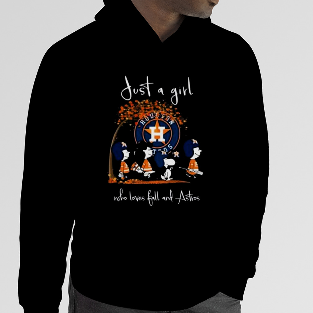 Official just a girl who love fall and houston astros Snoopy shirt, hoodie,  sweatshirt for men and women