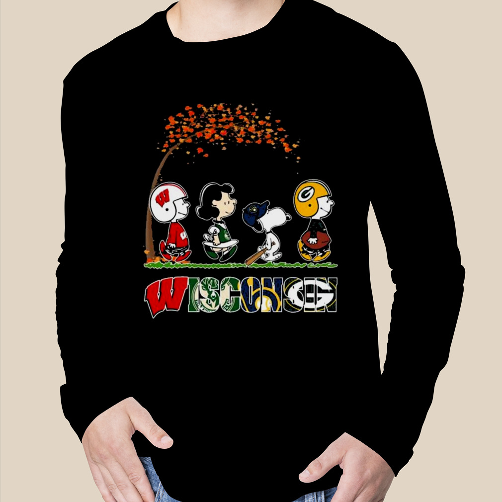 Snoopy Peanuts Loves Fall And Wisconsin Green Bay Packers