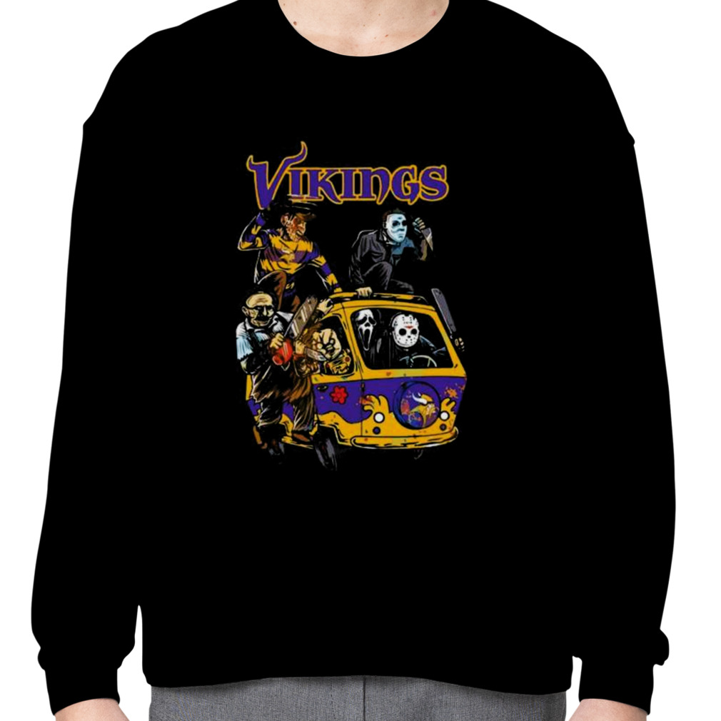 Minnesota Vikings NFL Horror Movies Character Hawaiian Shirt And Shorts  Halloween Gifts - Freedomdesign