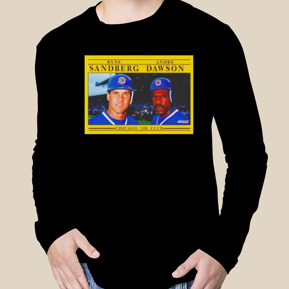 Ryne Sandberg and Andre Dawson Chicago 100 club shirt, hoodie, sweater,  long sleeve and tank top