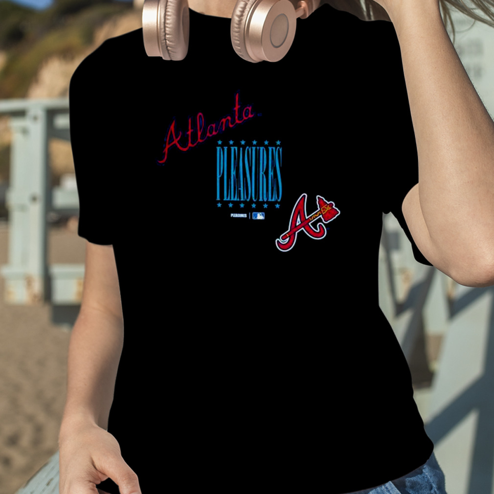 Men's Pleasures Blue Atlanta Braves Repurpose T-Shirt