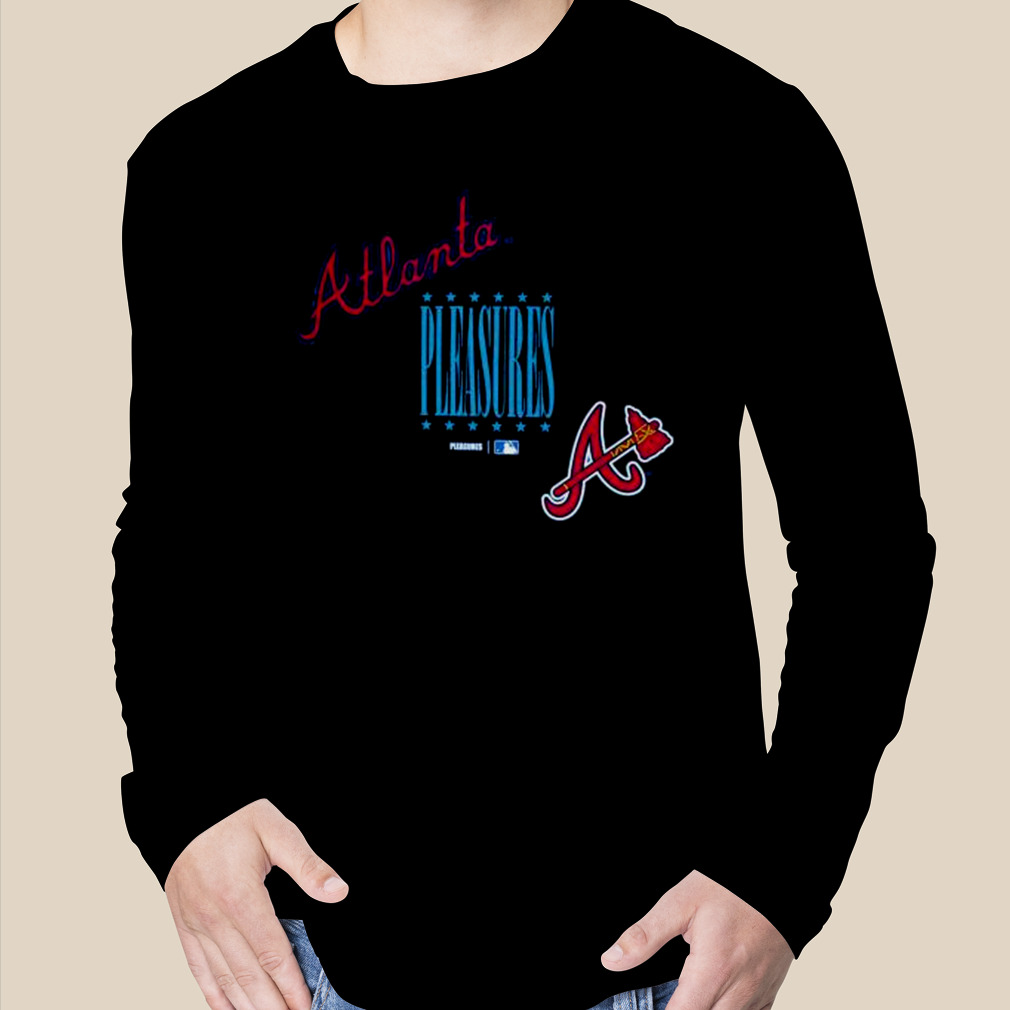 Men's Pleasures Blue Atlanta Braves Repurpose T-Shirt