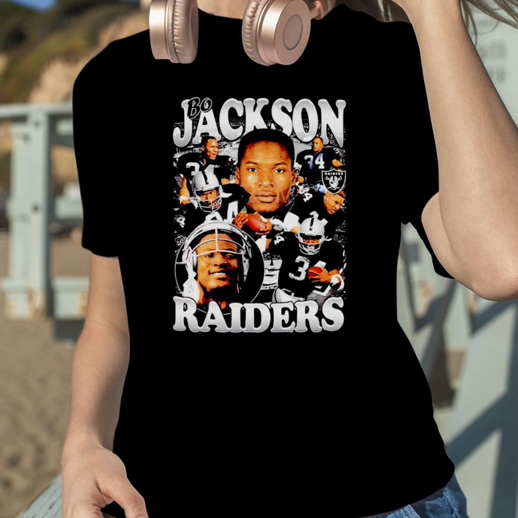 Bo Jackson Raiders NFL Football retro shirt